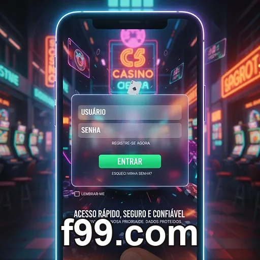 Pix rápido e saques no app f99.com